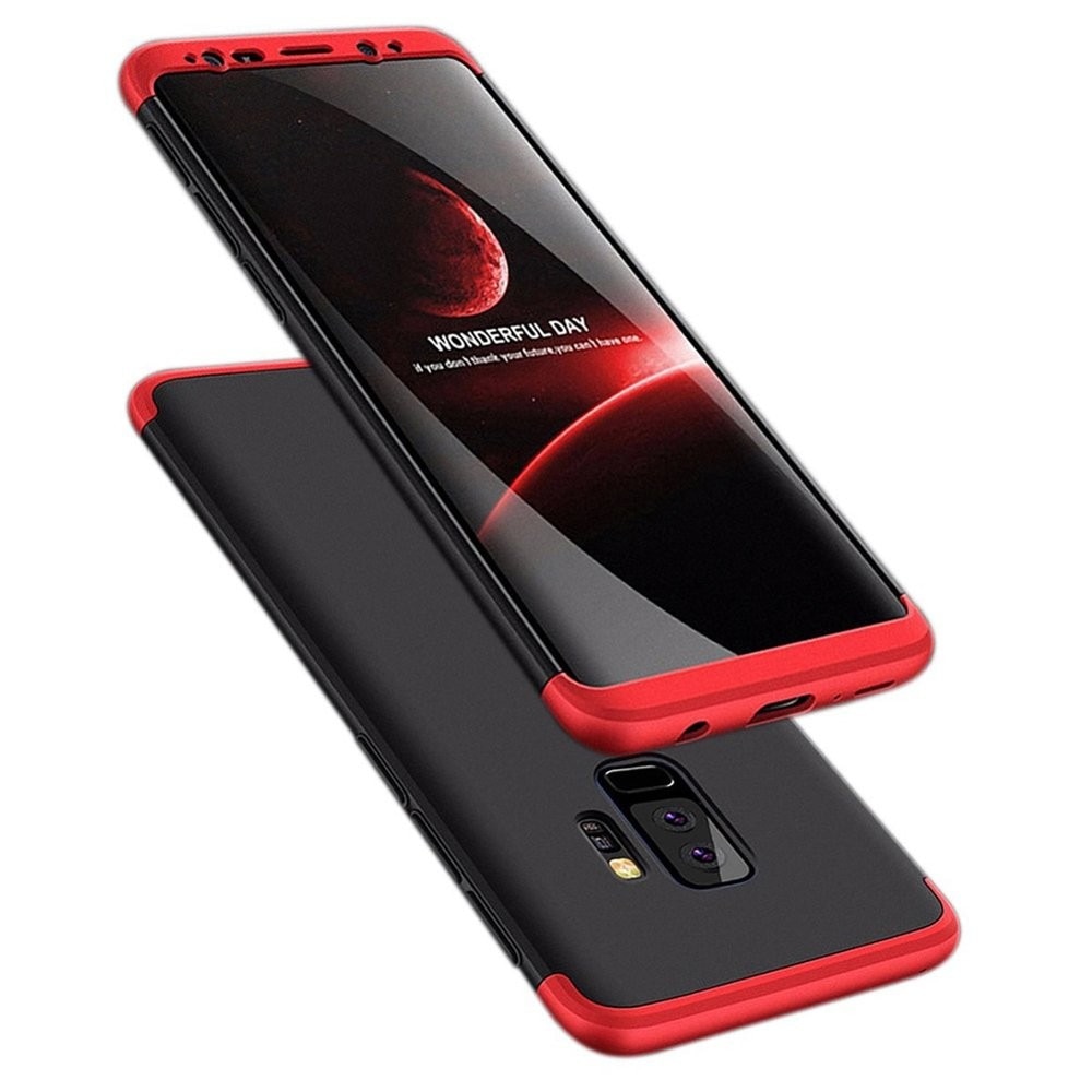 Husa de protectie Hurtel pentru Samsung Galaxy S9 Plus, Rosu/Negru