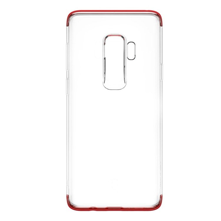 Husa de protectie Baseus Armor pentru Samsung Galaxy S9 Plus, Rosu/Transparent