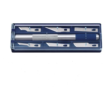 Cutter de precizie tip bisturiu Wedo cu 6 lame diferite Cutter de precizie tip bisturiu Wedo cu 6 lame diferite