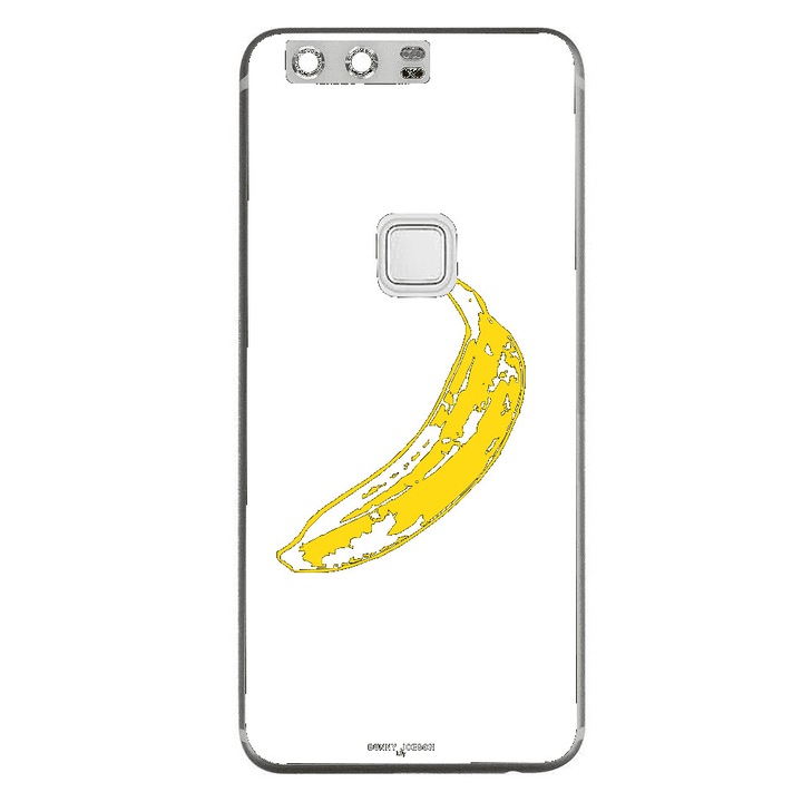 Husa silicon pentru Huawei P10 Lite - Black Grunge Banana