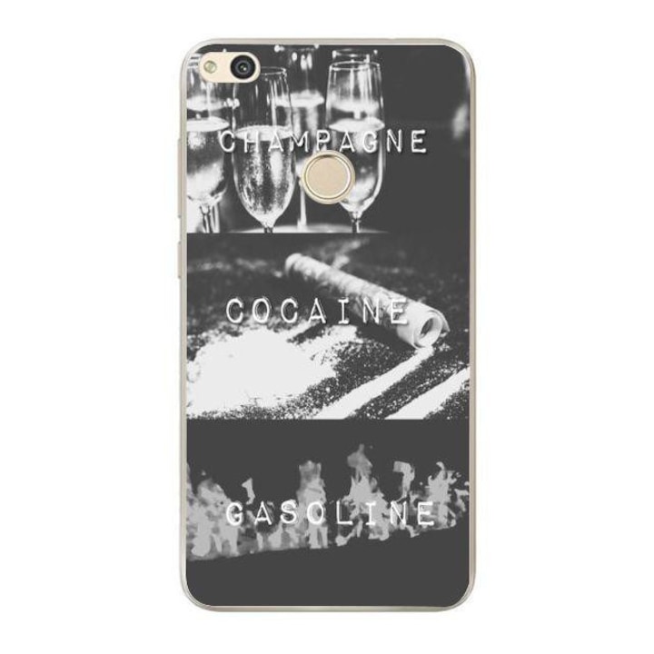 Husa silicon pentru P9 Lite 2017 - Champaigne Cocaine Gasoline
