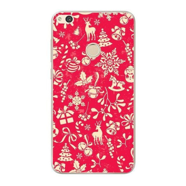 Husa silicon pentru P9 Lite 2017 - Christmas Paper