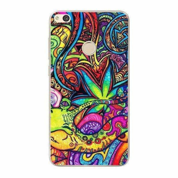 Husa silicon pentru P9 Lite 2017 - Trippy Pattern