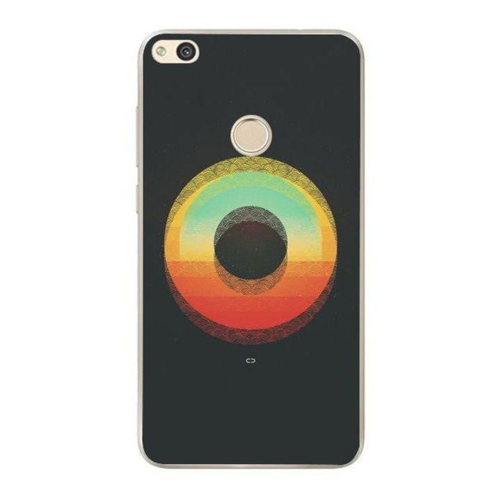 Husa silicon pentru P9 Lite 2017 - Double Circle Colors