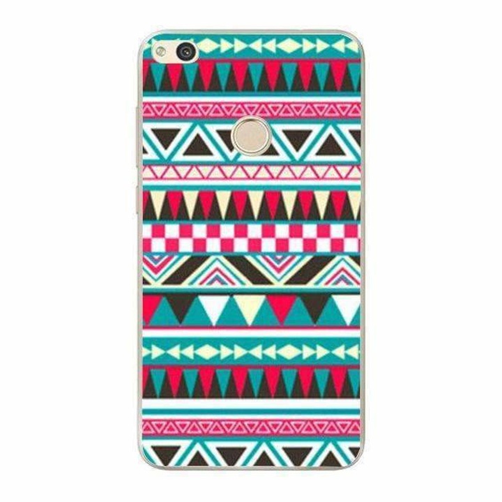 Husa silicon pentru P9 Lite 2017 - Triangle Pattern
