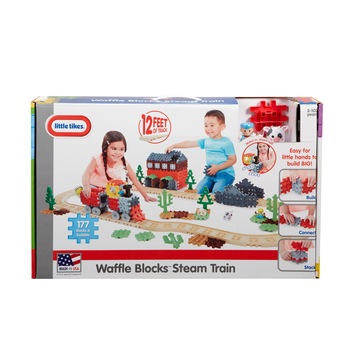 Cuburi constructii Little Tikes, Tren cu aburi Cuburi constructii Little Tikes, Tren cu aburi