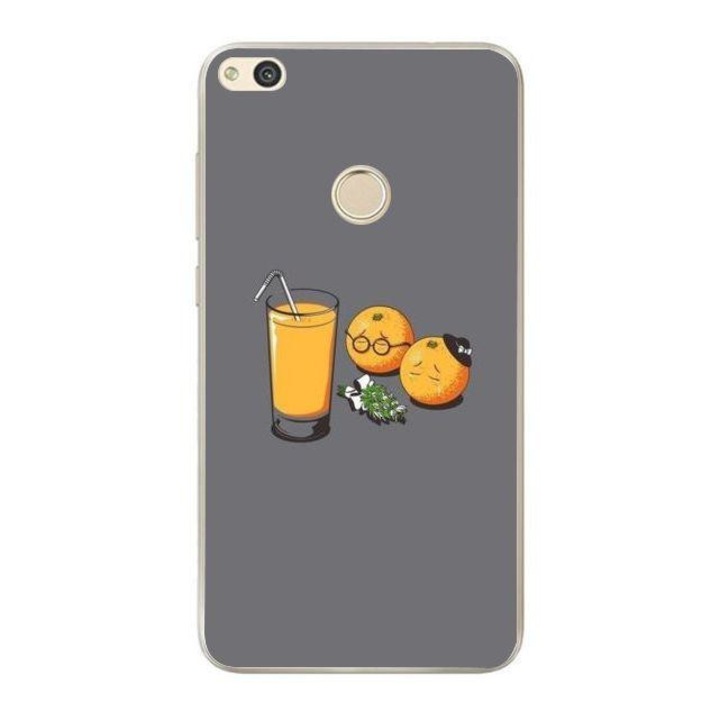 Husa silicon pentru P9 Lite 2017 - Funeral Orange