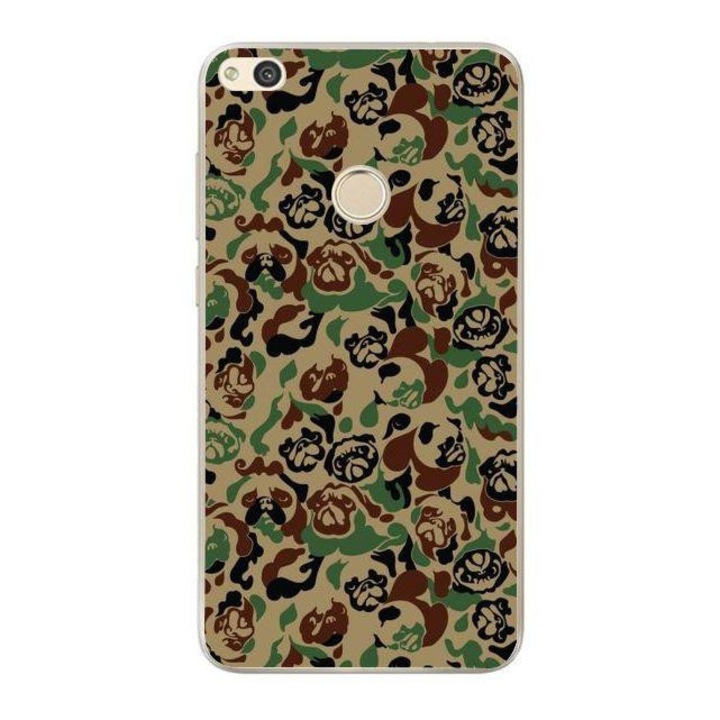 Husa silicon pentru P9 Lite 2017 - Pug Camouflage Pattern