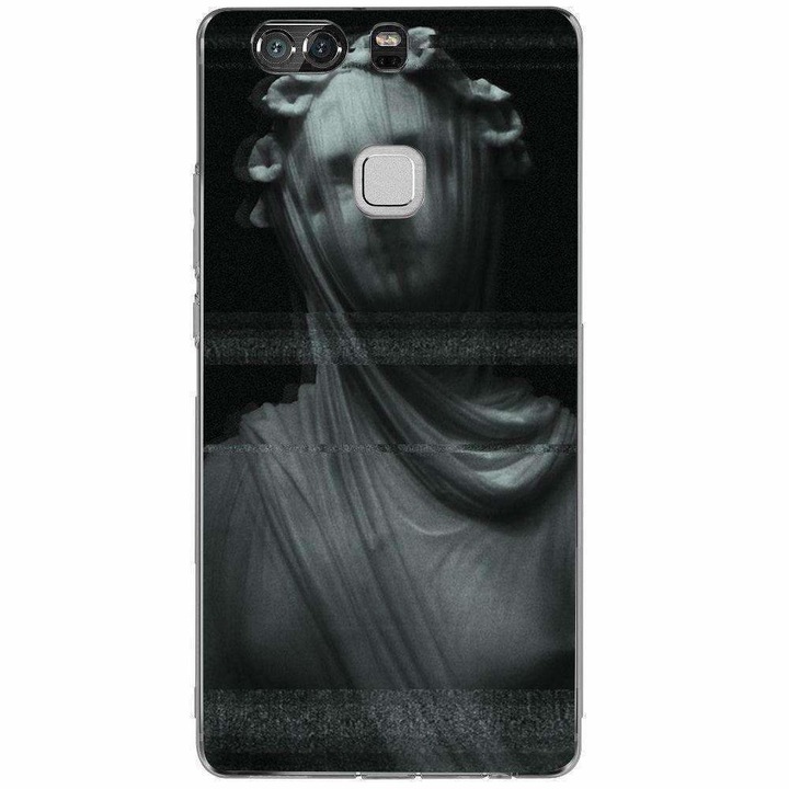 Husa silicon pentru Huawei P9 Plus - Sculpture Glitch Art