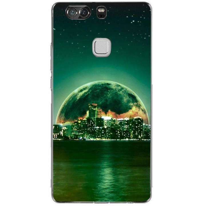 Husa silicon pentru Huawei P9 Plus - Fantasy Green City