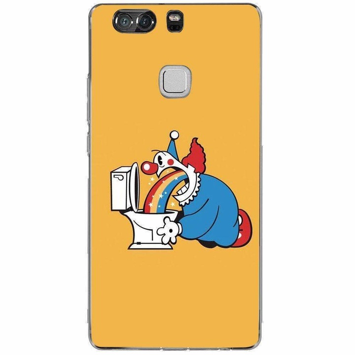 Husa silicon pentru Huawei P9 Plus - Rainbow Clown