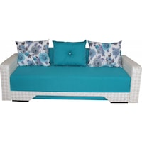 canapea extensibila mirela mobambient turqoise cu alb material textil si imitatie de piele extensie din plasa de arcuri tip relaxa cu lada de depozitare 3 perne incluse 220 x 140 cm imagen 51_0_
0