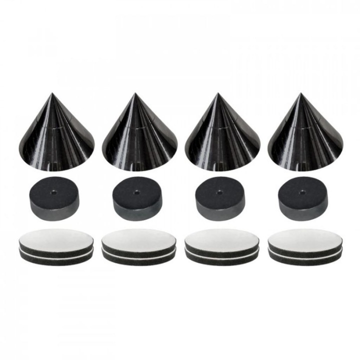 Suport Spike Boxe Dynavox Sub Watt, set de 4 bucati, culoare negru