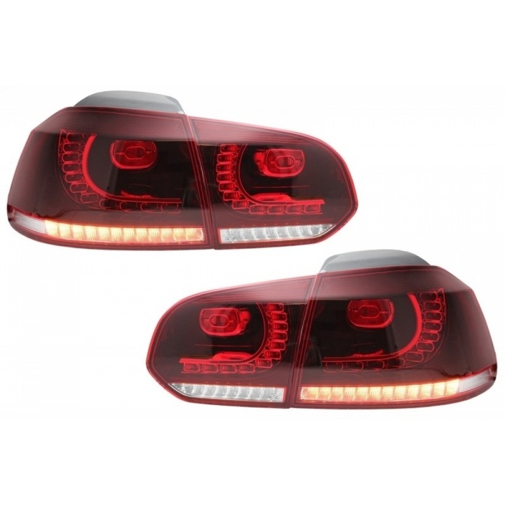 Set 2 Stopuri Full LED compatibil cu VW Golf 6 VI 2008-2013 GTI R20 Design