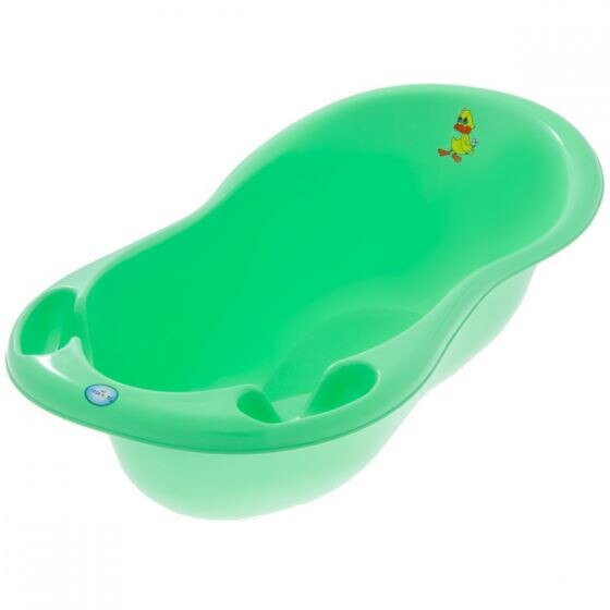 Cadita bebe, plastic,forma piscot, anatomica, 100cm, verde