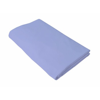 Cearceaf albastru, Kidsdecor, cu elastic, patut bebelus 70x120 cm Cearceaf albastru, Kidsdecor, cu elastic, patut bebelus 70x120 cm