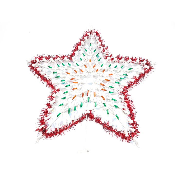 Ornament craciun, Stea pentru fereastra, iluminat, 50 cm