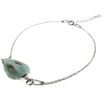 Bratara argint cu larimar natural, GlamBazaar, 16 cm, cu Larimar, Bleu, tip bratara de argint 925 cu pietre naturale Bratara argint cu larimar natural, GlamBazaar, 16 cm, cu Larimar, Bleu, tip bratara de argint 925 cu pietre naturale