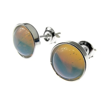 Cercei argint cu opalit 8 MM, GlamBazaar, cu Opal, Translucid, tip cercei de argint 925 cu pietre naturale Cercei argint cu opalit 8 MM, GlamBazaar, cu Opal, Translucid, tip cercei de argint 925 cu pietre naturale