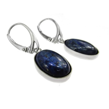 Cercei argint cu lapis lazuli natural 14x10 MM, GlamBazaar, 3.3 x 1.2 cm, cu Lapis Lazuli, Albastru, tip cercei de argint 925 cu pietre naturale Cercei argint cu lapis lazuli natural 14x10 MM, GlamBazaar, 3.3 x 1.2 cm, cu Lapis Lazuli, Albastru, tip cercei de argint 925 cu pietre naturale