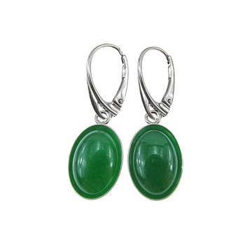 Cercei argint cu agate verzi naturale 14X10 MM, GlamBazaar, 3.3 x 1.2 cm, cu Agate, Verde, tip cercei de argint 925 cu pietre naturale Cercei argint cu agate verzi naturale 14X10 MM, GlamBazaar, 3.3 x 1.2 cm, cu Agate, Verde, tip cercei de argint 925 cu pietre naturale
