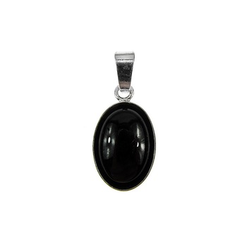 Pandantiv argint cu onix natural 14x10 MM, GlamBazaar, 2.2 cm x 1 cm, cu Onix, Negru, tip pandantiv de argint 925 cu pietre naturale Pandantiv argint cu onix natural 14x10 MM, GlamBazaar, 2.2 cm x 1 cm, cu Onix, Negru, tip pandantiv de argint 925 cu pietre naturale