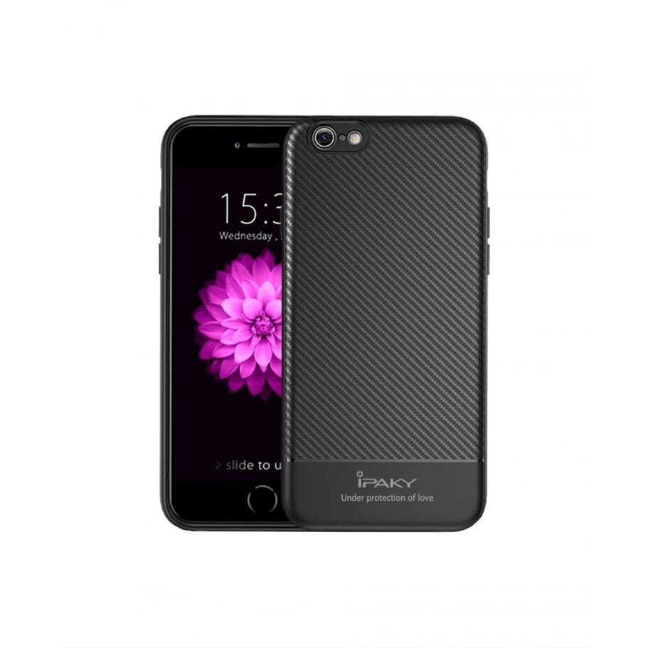 Husa iPaky Carbon Fiber Deluxe - iPhone 7 / iPhone 8 - Negru