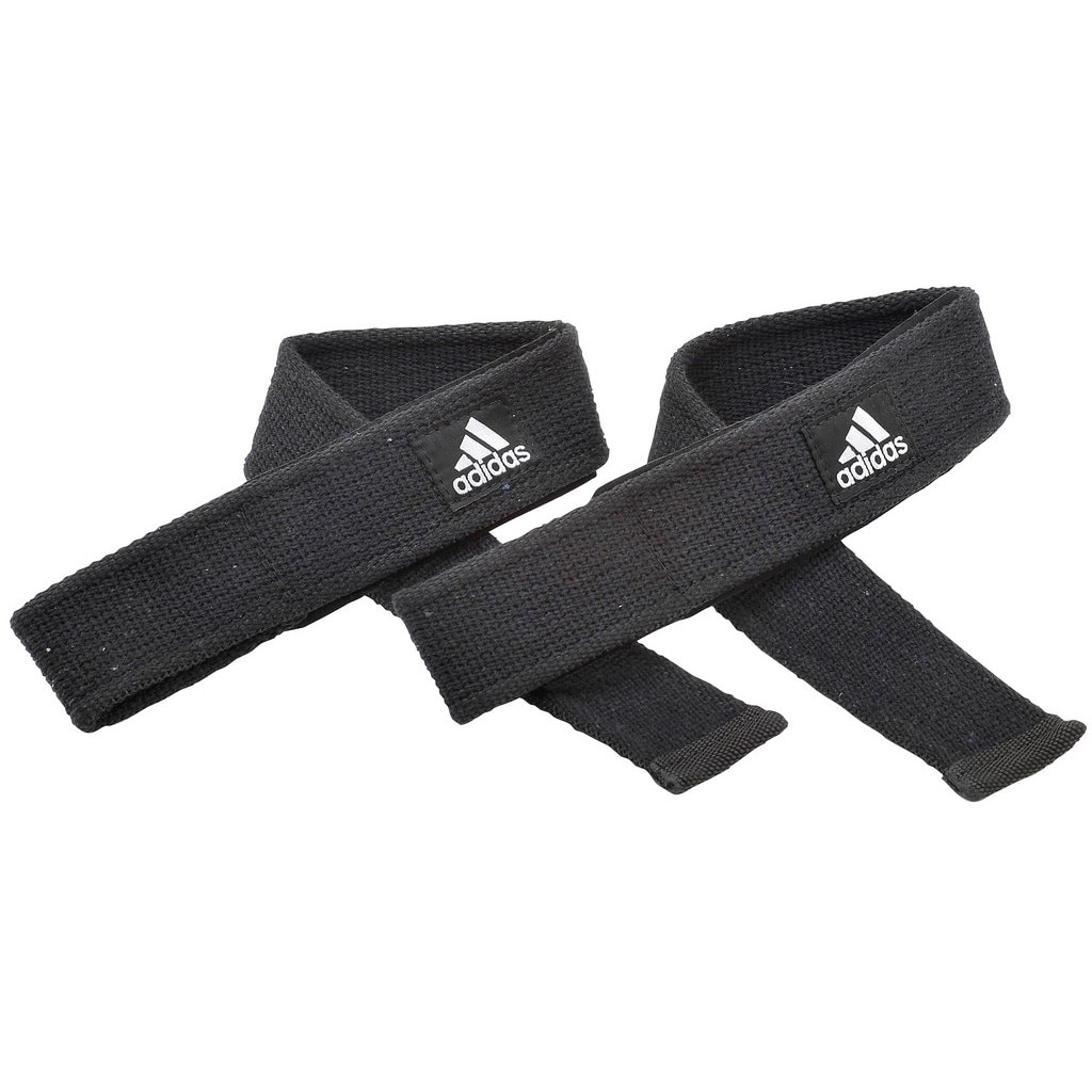 Strapuri pentru ridicari, Adidas, Culoare Negru