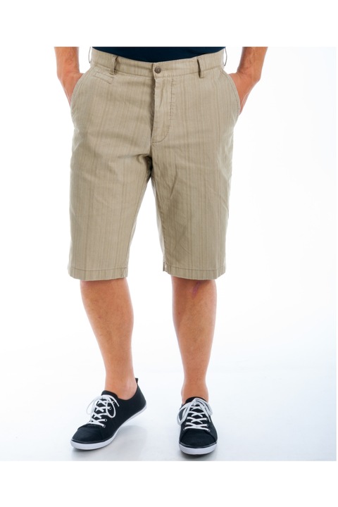 Мъжки къси панталони Rossini Regular fit, Каки с райе