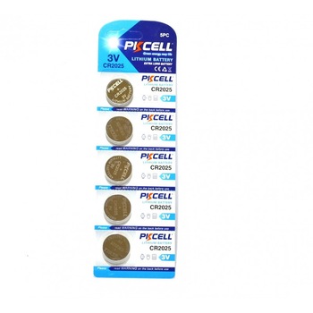 Set 5 baterii CR 2025 PKCELL Set 5 baterii CR 2025 PKCELL