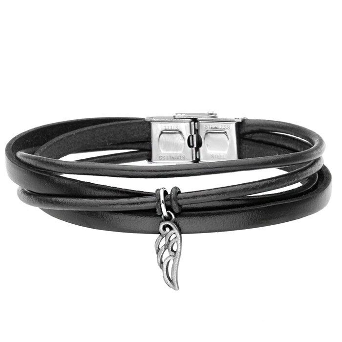 Bratara Manoki barbati BA651B neagra