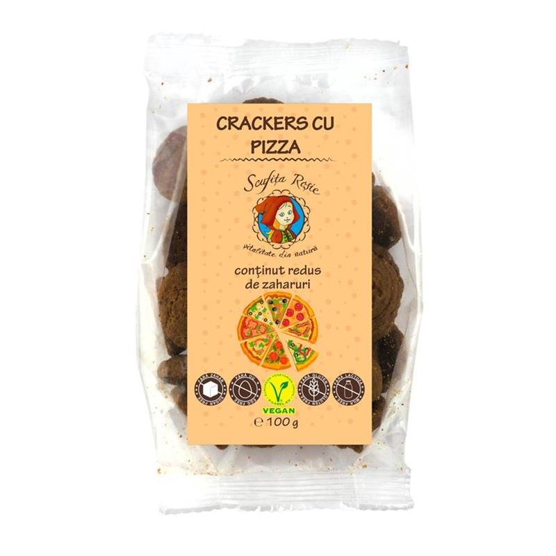 Crackers cu Pizza avand Continut Scazut de Zaharuri 100gr Pronat
