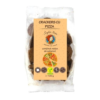 Crackers cu Pizza avand Continut Scazut de Zaharuri 100gr Pronat Crackers cu Pizza avand Continut Scazut de Zaharuri 100gr Pronat