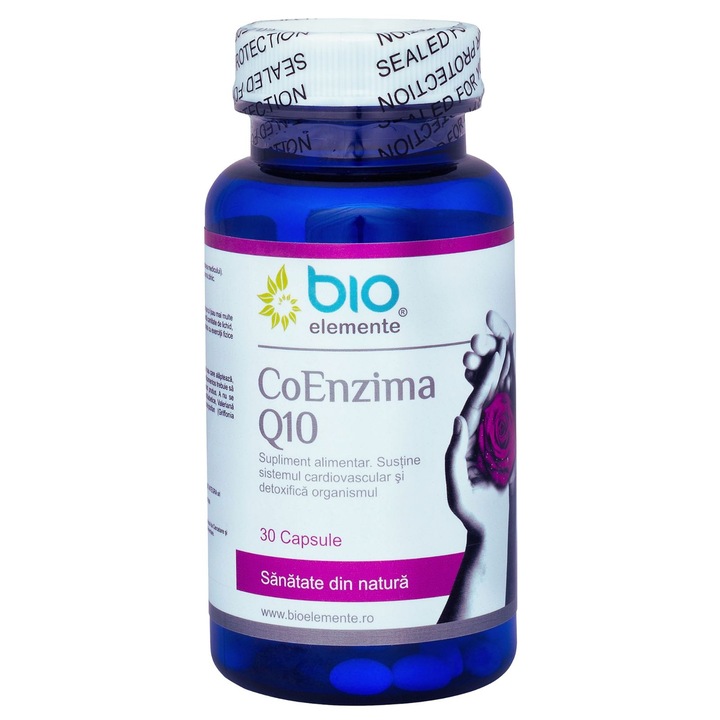 Coenzima Q10, Supliment Pentru Sistemul si Detoxifierea Organismului, 30 Capsule, BioElemente