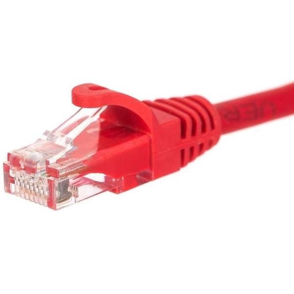 Cablu patch Netrack RJ45, Cat 6 UTP, 3m, Rosu
