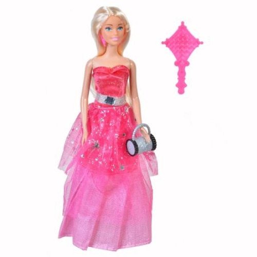 Papusa Betty, Printesa Stralucitoare Betty, iMK®, cu rochita roz, accesorii