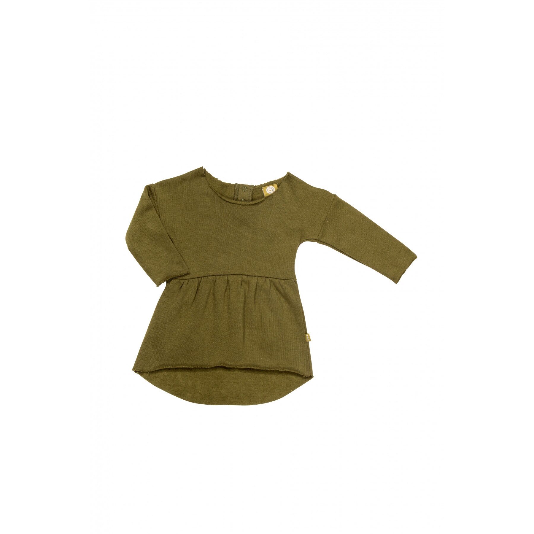 Rochie Marthe din bumbac organic, culoarea verde