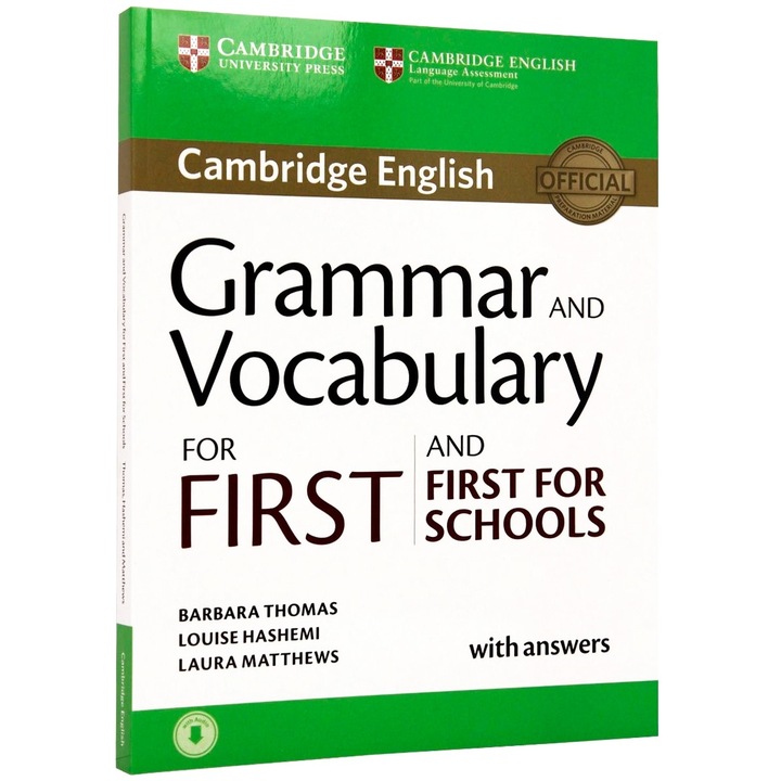 Grammar and Vocabulary for First and First for Schools Book with Answers and Audio