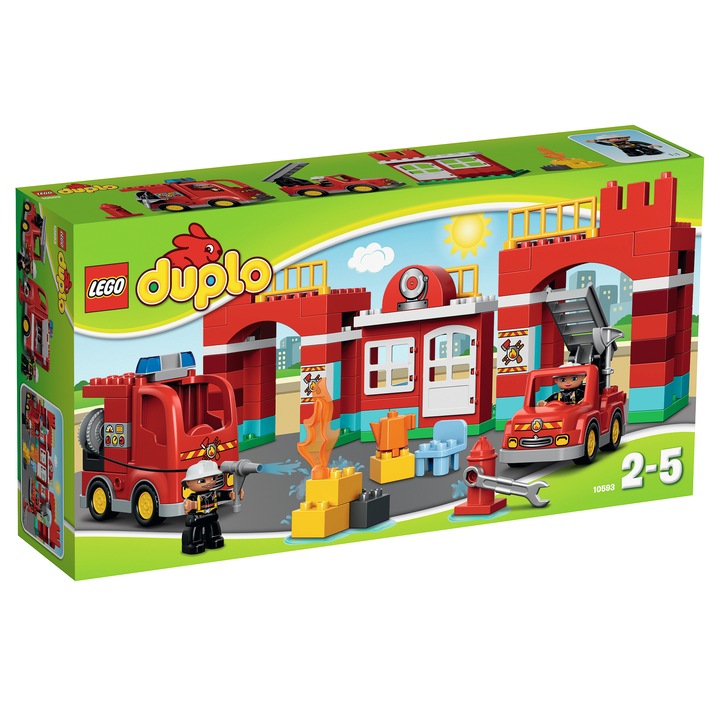LEGO庐 DUPLO庐 Remiz膬 de pompieri 10593