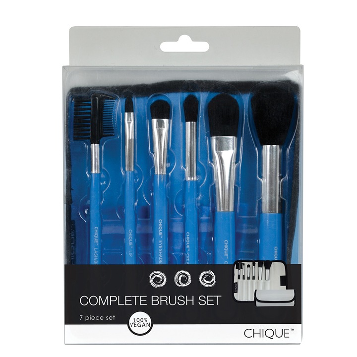 Set 6 pensule complet CHIQUE machiaj fata BLUE