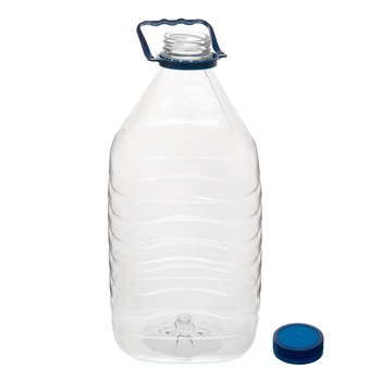 Sticla PET 5L cu capac si maner Sticla PET 5L cu capac si maner