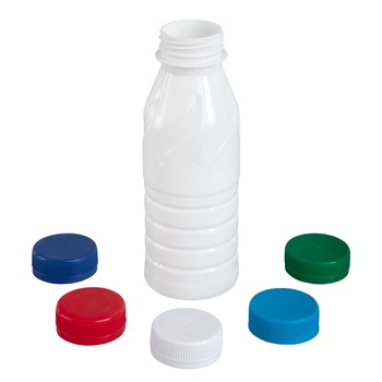 Sticla PET pentru lapte 0.33 L cu capac Sticla PET pentru lapte 0.33 L cu capac