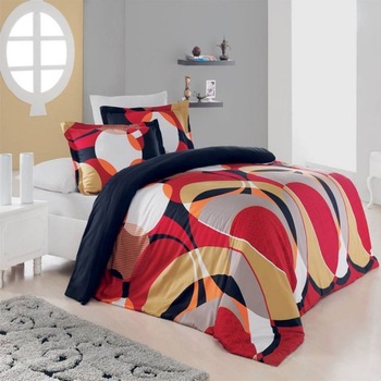 Lenjerie pat dublu bumbac satinat Valentini Decor 160 x 200 cm Lenjerie pat dublu bumbac satinat Valentini Decor 160 x 200 cm