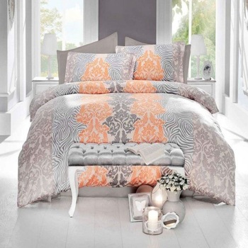 Lenjerie pat dublu bumbac satinat Valentini Vivid 160 x 200 cm Lenjerie pat dublu bumbac satinat Valentini Vivid 160 x 200 cm