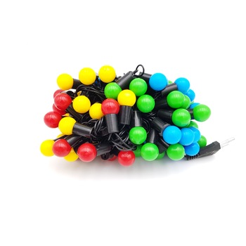 Instalatie cu led cu 80 becuri colorate,160 leduri multicolore,10 m Instalatie cu led cu 80 becuri colorate,160 leduri multicolore,10 m