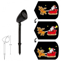 proiector led craciun multicolor animat ce o sa incante pe cei mici cu mos craciun si renii lui exterior  interior 9w grad de protectie de ip44 fiind rezistent la factorii de mediu umezeala si praf imagen 10_0_
0