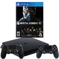 consola playstation 4 slim 500gb  joc mortal kombat xl ps4  gamepad dualshock v4 wireless imagen 3_0_
0