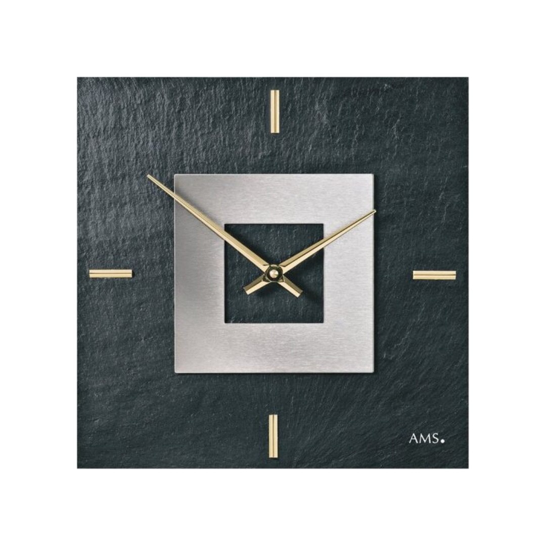 Ceas de perete AMS 9525 Negru
