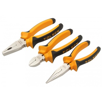 Set (3buc) clesti Tolsen, Patent standard 180mm, Patent Sfic 160mm, Patent cu falci lungi 160mm Set (3buc) clesti Tolsen, Patent standard 180mm, Patent Sfic 160mm, Patent cu falci lungi 160mm