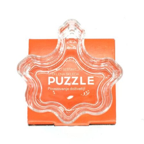 Set 2 boluri Puzzle, sticla